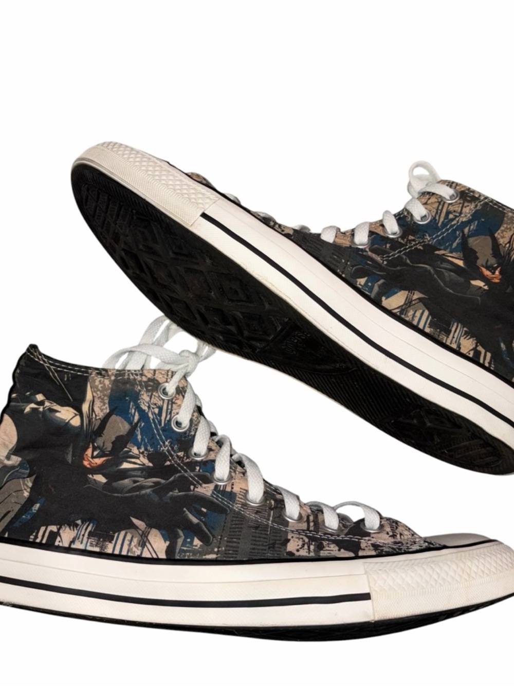Converse All Star Chuck Taylor X DC Comics Batman High Top Sneakers size 10 - Picture 7 of 12